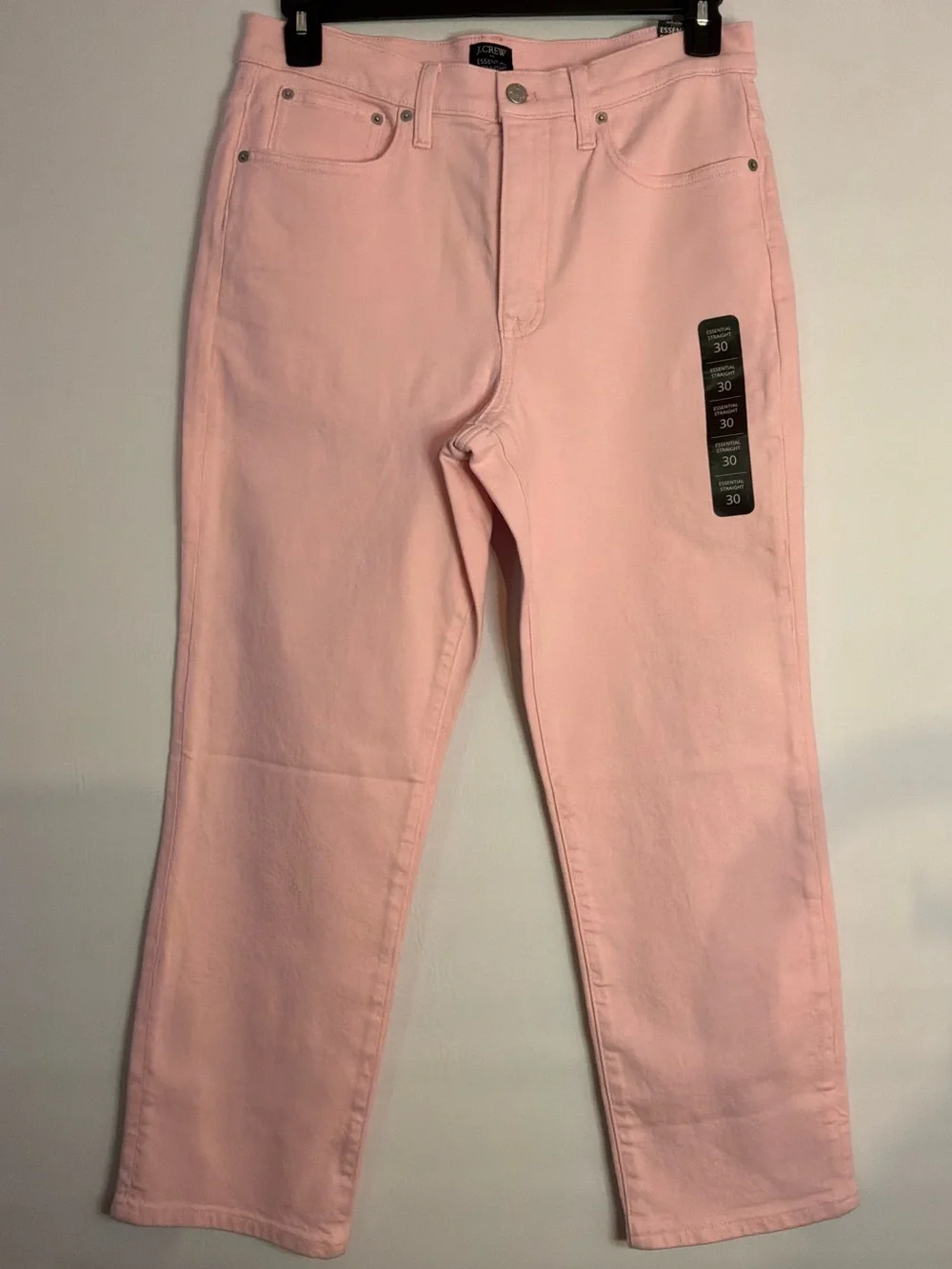 🌙✨🆕🏷️ J.Crew Pink High~ Rise Straight Leg Jeans Size 30 NWT